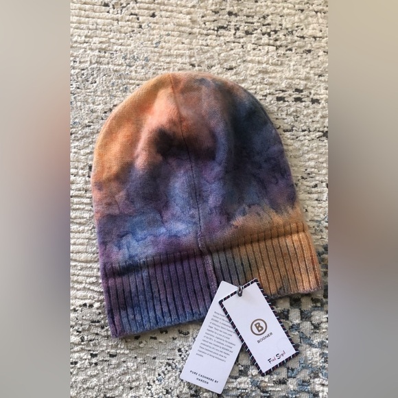 NWT Bogner x Fred Segal Harden 100% Cashmere Tie Dye Ski Beanie Hat RARE main image 4